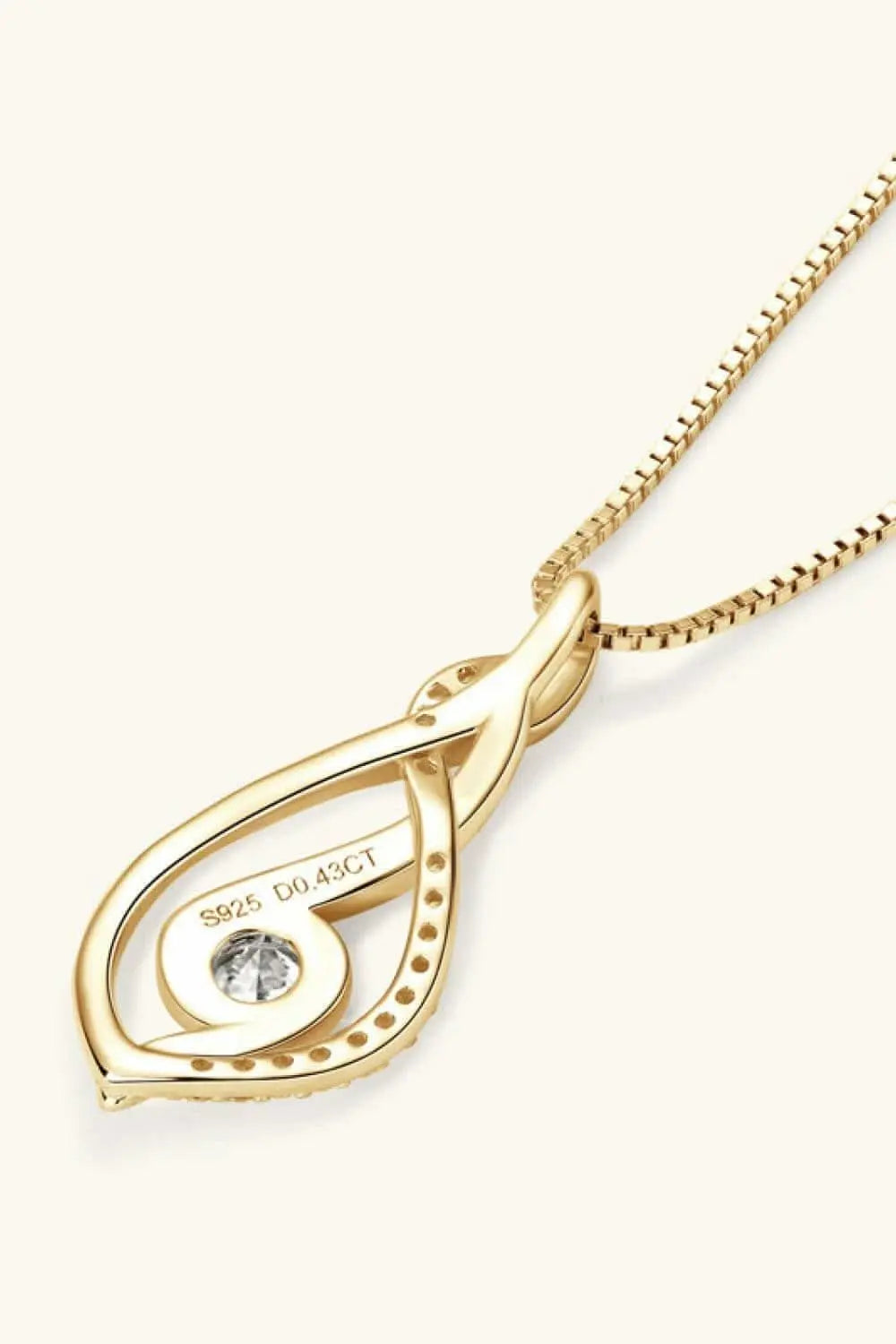 Elegant Moissanite Silver Necklace - Love Salve